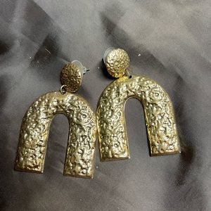 Gold rainbow earrings